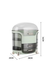 ExtraStar Dustproof & Waterproof Cosmetic Storage Box for Vanity in Green - thumbnail 4