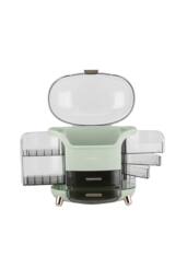 ExtraStar Dustproof & Waterproof Cosmetic Storage Box for Vanity in Green - thumbnail 3