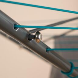 OHS Rotary Airer 3 Arm Clothing Drying Rack Laundry Storage Space Saving Hanger Rail in Light Grey - thumbnail 5
