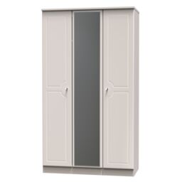 Ready Assembled 2 U Stratford Tall Triple Mirror Wardrobe (Ready Assembled) in Taupe - thumbnail 3