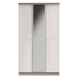 Ready Assembled 2 U Stratford Tall Triple Mirror Wardrobe (Ready Assembled) in Taupe - thumbnail 1