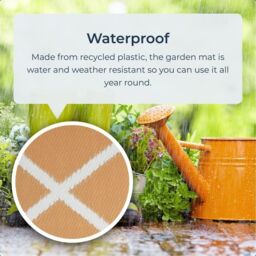 idooka Orange Diamond Squares Outdoor Camping Rug Mat - Size: 90 cm x 180 cm - thumbnail 3