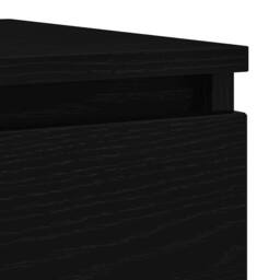 Berkfield Home Sideboard Black Oak 100x35x76 cm Engineered Wood - Size: 100 x 35 x 76 cm - thumbnail 9