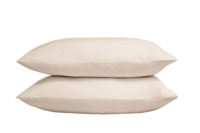 The Linen Consultancy 'TLC 5 Star Hotel Concept' 250TC Cotton Percale Standard Pillowcase 4 Pack in Cream - image 1