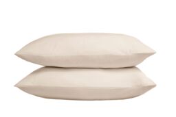 The Linen Consultancy 'TLC 5 Star Hotel Concept' 250TC Cotton Percale Standard Pillowcase 4 Pack in Cream - thumbnail 1