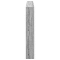 Berkfield Home Headboard Cabinet with LED Grey Sonoma 180x17x102 cm - Size: 180 x 17 x 102 cm - thumbnail 7