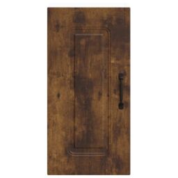 Berkfield Home Kitchen Wall Cabinet Kalmar Smoked Oak Engineered Wood in Brown - thumbnail 4