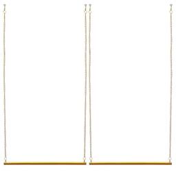Ventryn 2Pcs Gold Metal Chain Clothes Display Rack