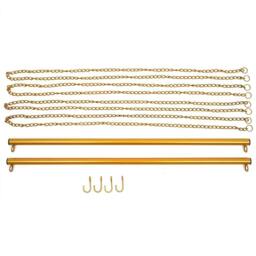 Ventryn 2Pcs Gold Metal Chain Clothes Display Rack - thumbnail 4