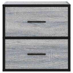 Berkfield Home Durable Wall-mounted Bedside Cabinet Grey Sonoma 40x31x39.5 cm - thumbnail 5