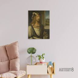 "Artery8 Self Portrait Young Artist Albrecht Durer Canvas Wall Art Print - Size: W12"" x H16""" - thumbnail 3