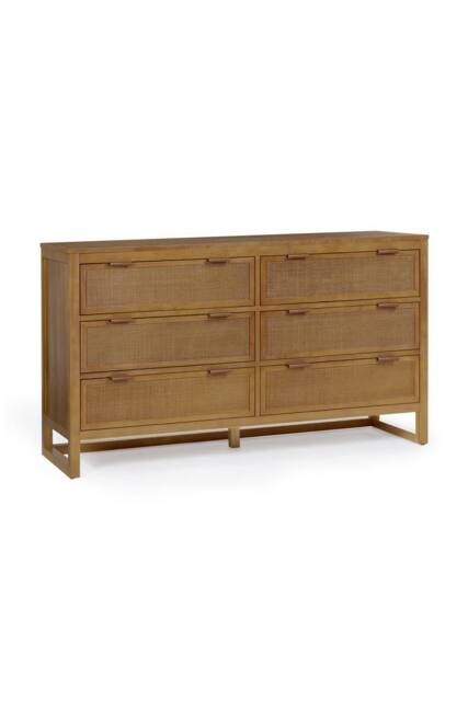 Teamson Home Hatteras Chest of Drawers 6 Drawer Bedroom Dresser in Natural - image 1