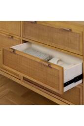 Teamson Home Hatteras Chest of Drawers 6 Drawer Bedroom Dresser in Natural - thumbnail 4