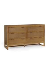 Teamson Home Hatteras Chest of Drawers 6 Drawer Bedroom Dresser in Natural - thumbnail 1