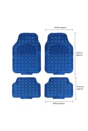 JVL Titan Car Mat Set - Blue - Size: 45 cm x 70 cm - thumbnail 3