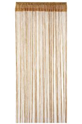 Neel Blue Glitter String Curtain Polyester Fringe Panel Spaghetti Tassel Curtain, 200cm x 90cm in Gold - Size: 200 cm x 90 cm - thumbnail 4