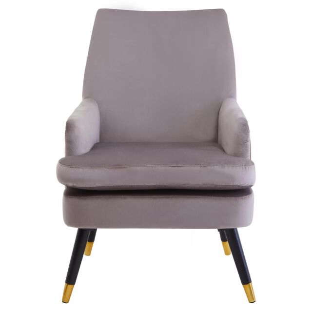 Orsina Loretta Velvet Armchair in Brown - image 1