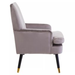Orsina Loretta Velvet Armchair in Brown - thumbnail 3