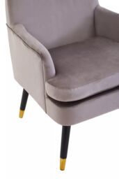 Orsina Loretta Velvet Armchair in Brown - thumbnail 6