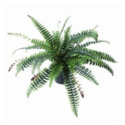 Leaf Artificial Foliage Plant Pot Boston Bushy 60cm Plants in Green - thumbnail 1