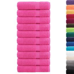 Berkfield Home Premium Shower Towels SOLUND 10 pcs Pink 70x140 cm 600 gsm - thumbnail 3