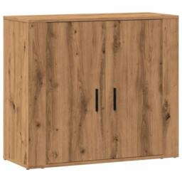 Berkfield Home Sideboard Artisian Oak 80x33x70 cm Engineered Wood in Brown - Size: 80 x 33 x 70 cm - thumbnail 2