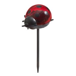 mysmartbuy Set of 3 Solar Powered Ladybird Outdoor Garden LED Stake Lights in Red - thumbnail 2