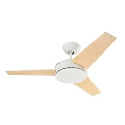 Netlighting Windy Ceiling Fan White with Wood Blades