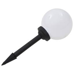 Berkfield Home Outdoor Solar Lamps 3 pcs LED Spherical 20 cm RGB in White - thumbnail 7