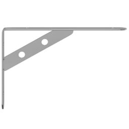 Berkfield Home Shelf Brackets 4 pcs 20x2.5x14 cm Silver Stainless Steel - thumbnail 6