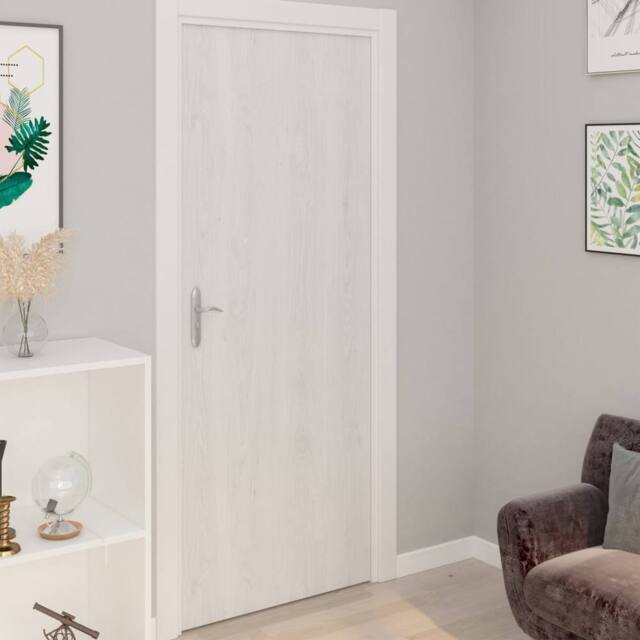 Berkfield Home Self-adhesive Furniture Film White Wood 500x90 cm PVC - image 1