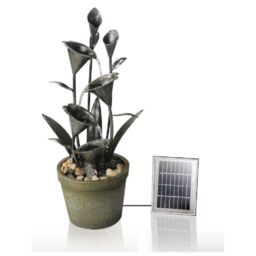 Solar Water Feature 'Howden' 4-Tier Garden Fountain Pot 66cm - thumbnail 3
