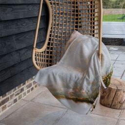 Benjamin Tate Design Big Ben In The Mist Blanket in Natural - Size: 120 cm x 150 cm - thumbnail 4