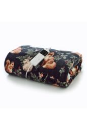 The Lyndon Company Woodland Wildlife Green Heated Sherpa Throw - 140x180cm Soft Blanket with 10 Heating Levels - Deyongs 1846 - Size: 140 cm x 180 cm - thumbnail 3
