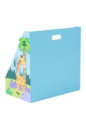 Teamson Kids Fantasy Fields Sunny Safari Kids Bookshelf Bookcase in Blue - thumbnail 5