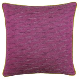 Paoletti Marylebone Jacquard Cushion in Magenta - Size: 50 cm x 50 cm