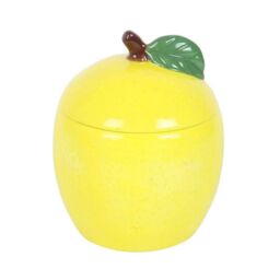 Something Different Lemon Candle Jar in Yellow