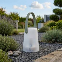 Garden Greatness Lunaria Dome Sage LED Garden Lantern in Green - thumbnail 2