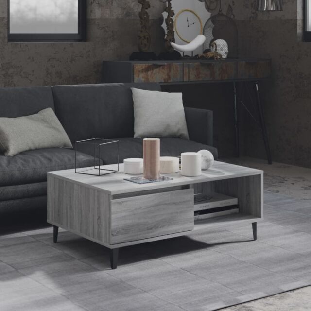 Berkfield Home Coffee Table Grey Sonoma 90x60x35 cm Engineered Wood - Size: 90 x 60 x 35 cm - image 1