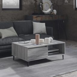 Berkfield Home Coffee Table Grey Sonoma 90x60x35 cm Engineered Wood - Size: 90 x 60 x 35 cm - thumbnail 1