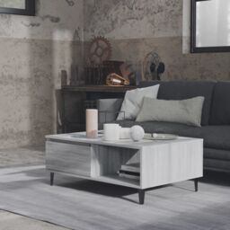 Berkfield Home Coffee Table Grey Sonoma 90x60x35 cm Engineered Wood - Size: 90 x 60 x 35 cm - thumbnail 3