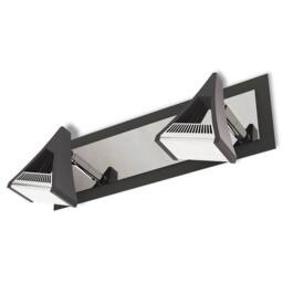 Netlighting Filippo Linear Spot Light 2 Light LED 10W 900lm Black Chrome - thumbnail 1