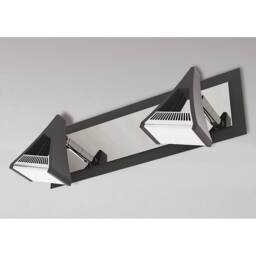 Netlighting Filippo Linear Spot Light 2 Light LED 10W 900lm Black Chrome - thumbnail 2
