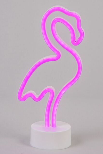 BHS Lighting Glow Flamingo Neon Table Lamp in Pink - image 1