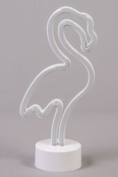 BHS Lighting Glow Flamingo Neon Table Lamp in Pink - thumbnail 2