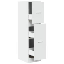 Berkfield Home Apothecary Cabinet White 30x41x118 cm Engineered Wood - Size: 30 x 41 x 118 cm - thumbnail 1