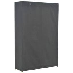 Berkfield Home Decorative 3-Tier Wardrobe Grey 110x40x170 cm Fabric - Size: 110 x 40 x 170 cm