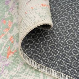 Kukoon Pale Green Traditional Flatwoven Living Room Area Rug Hallway Runner - Size: 200 cm x 290 cm - thumbnail 5