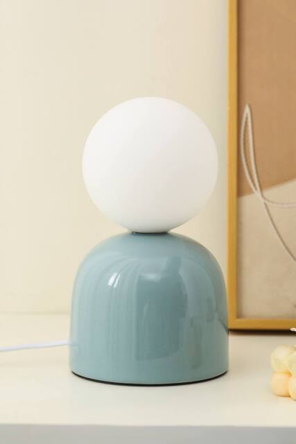 K LIVING Manila Blue Ceramic Table Lamp - image 1