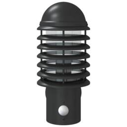 Berkfield Home Outdoor Wall Light with Sensor Black Stainless Steel - thumbnail 4